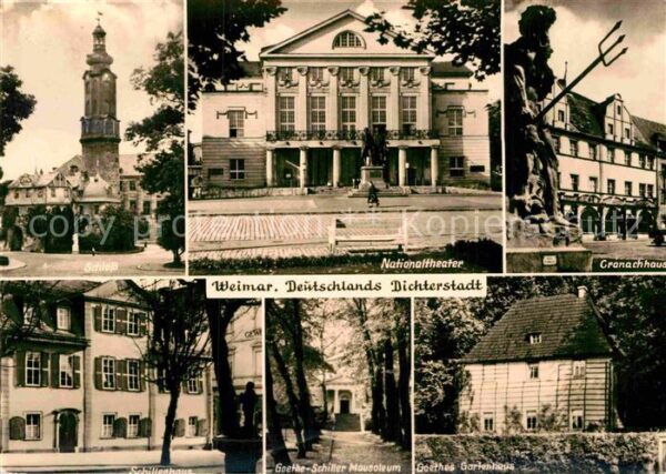 Weimar Thueringen Schillerhaus Goethes Gartenhaus Cranach