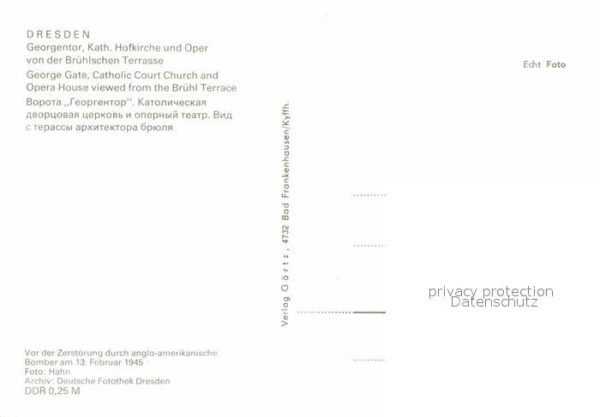 Dresden Georgentor Katholische Hofkirche Oper – Bild 2