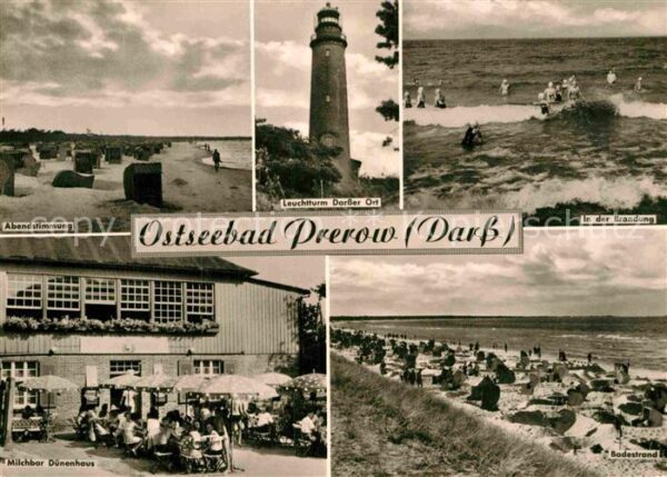 Prerow Ostseebad Leuchtturm Darsser Ort Badestrand Milch