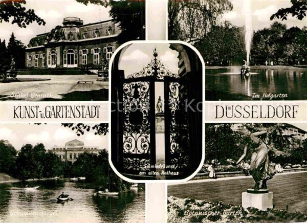 Duesseldorf Schloss Benrath Botanischer Garten Schw