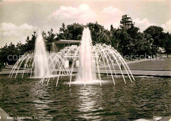 Essen Ruhr Gruga-Park Leuchtfontänen