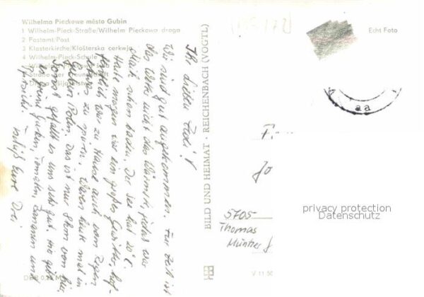 Guben Wilhelm-Pieck-Strasse Postamt Klosterki – Bild 2