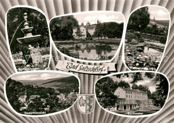 Bad Salzschlirf Badehof Kurtheater Springbrunnen Wasser