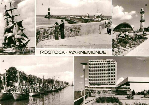 Rostock-Warnemuende Segelschulschiff Wilhelm Pieck Mole Kon
