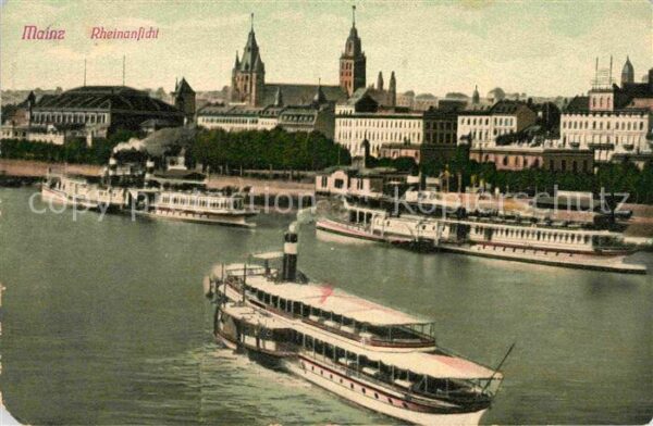 Mainz Rhein Rheinansicht