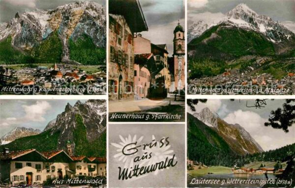 Mittenwald Bayern Karwendelgebirge Lautersee Wetterstein