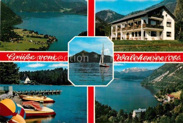 Walchensee Fliegeraufnahme Bootssteeg Teilansicht