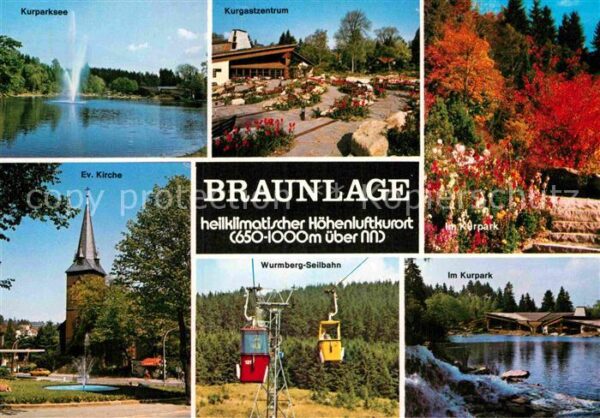 Braunlage Kurparksee Evangelische Kirche Wurmberg