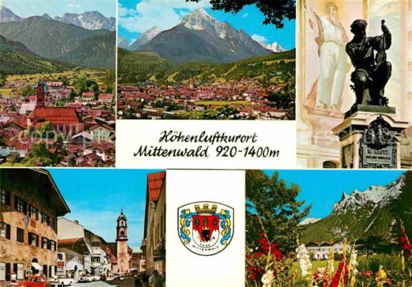 Mittenwald Bayern Obermarkt Pfarrkirche  Sankt Peter und