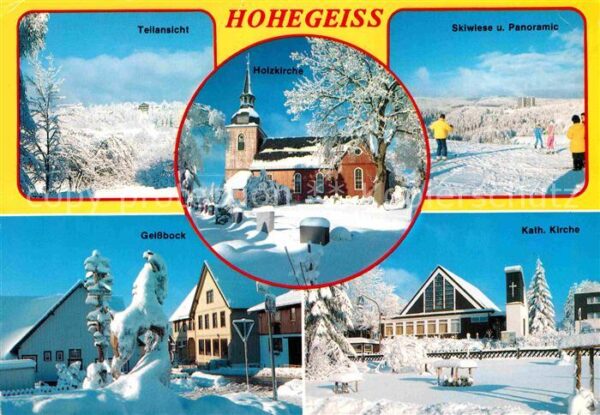 Hohegeiss Harz Teilansicht Skiwiese Panoramic Geissboc