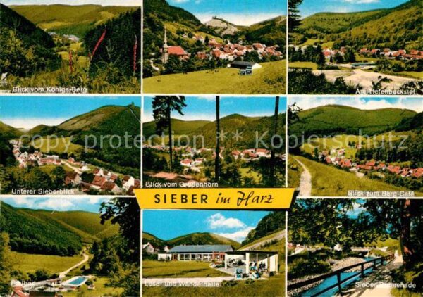 Sieber Blick vom Königs Berg Freibad Berg Cafe