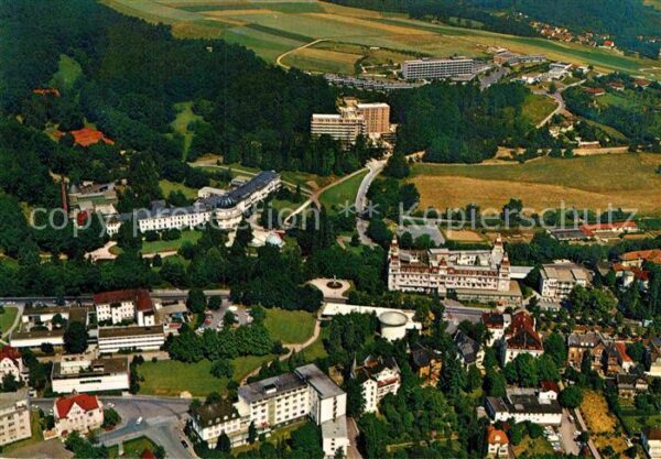 Bad Wildungen Fliegeraufnahme Kurviertel