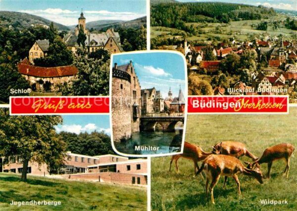 Buedingen Hessen Schloss Jugendherberge Wildpark Teilans