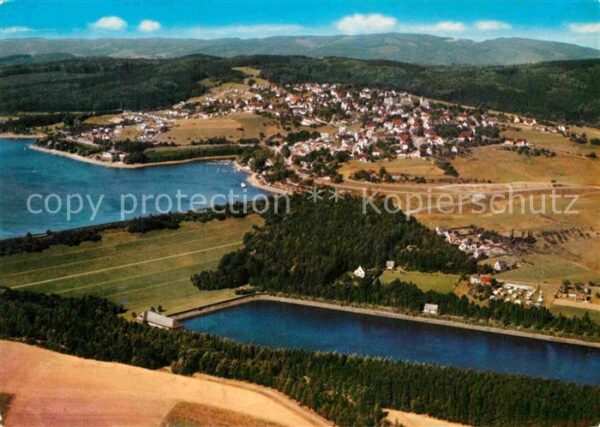 Langscheid Sorpesee Fliegeraufnahme Naturdamm