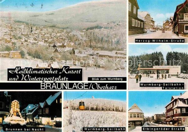 Braunlage Herzog Wilhelm Strasse Wurmberg Seilbah