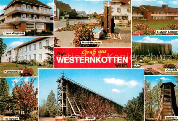 Bad Westernkotten Soleturm Kurheim Kemper Marktbrunnen Ku