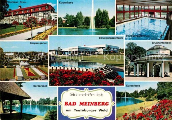 Bad Meinberg Kurhaus Stern Bergkurgarten Kurparksee