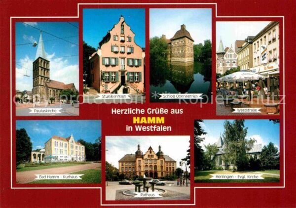 Hamm Westfalen Pauluskirche Kurhaus Rathaus Herringen