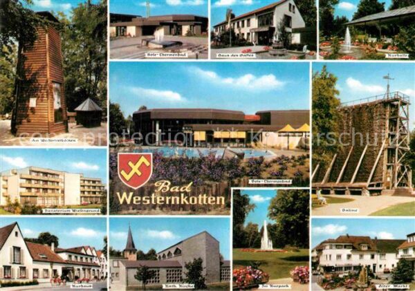 Bad Westernkotten Wassertretbecken Kurhaus Saline Kurhall