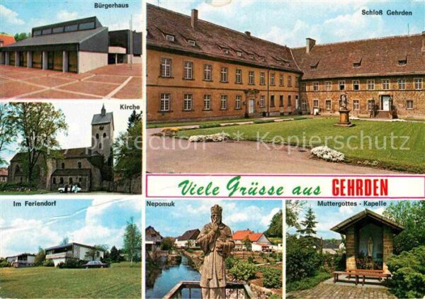 Gehrden Westfalen Schloss Bürgerhaus Kirche Nepomuk Mutte