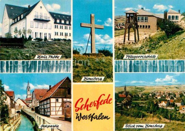 Scherfede Haus Phöbe Ortspartie Blick vom Zionsbe