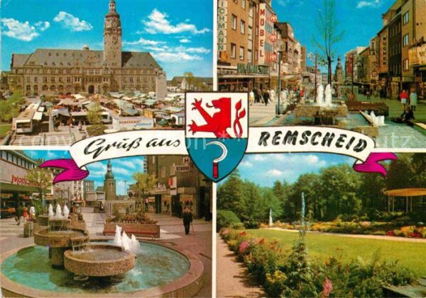 Remscheid Rathaus Marktplatz ParkBrunnen