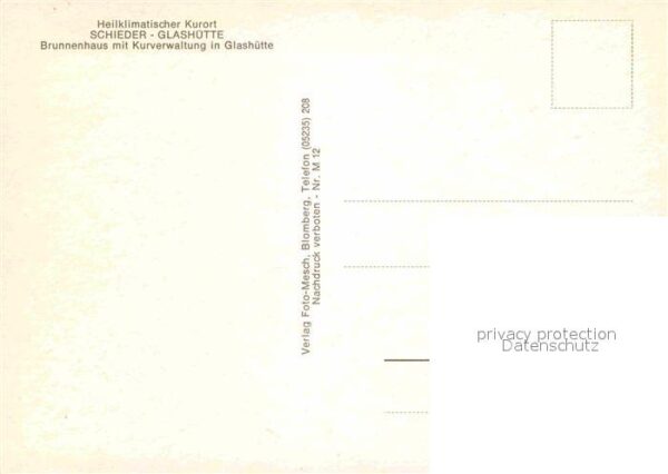 Glashuette Schieder Brunnenhaus Kurverwaltung – Bild 2