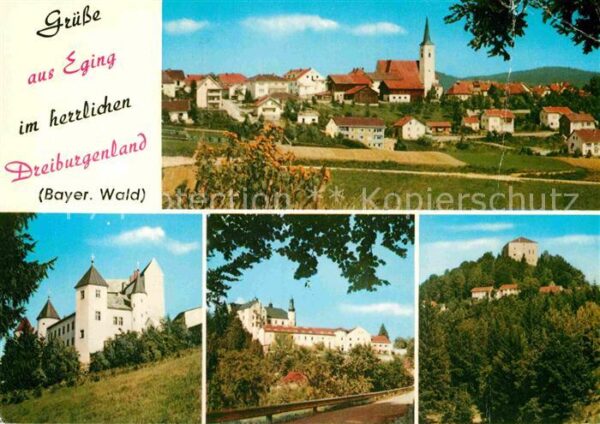Eging See Teilansicht Kirche Burg