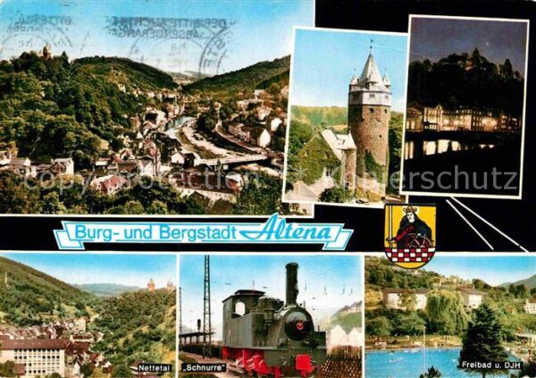 Altena Lenne Nettetal Schnurre Freibad Burg Teilansi