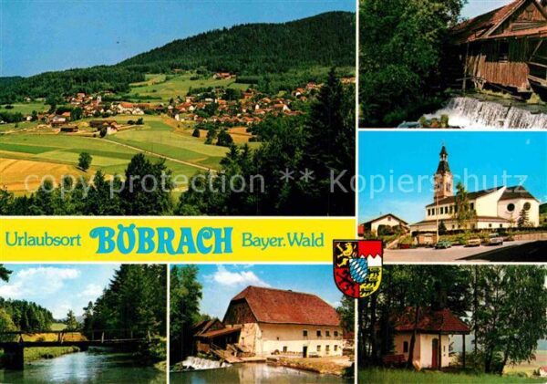 Boebrach Panorama Brücke Kirche Bauernhaus Wasse