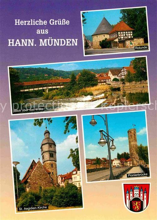 Hann. Muenden Rotunde Wehr Sankt Agidien Kirche Pioni