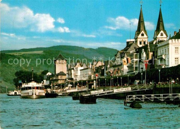Boppard Rhein Anlegestelle Philipp Hebel