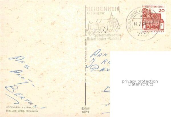 Heidenheim Brenz Blick vom Schloss Hellenstein – Bild 2