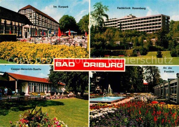 Bad Driburg Kurpark Caspar Heinrich Quelle An der F