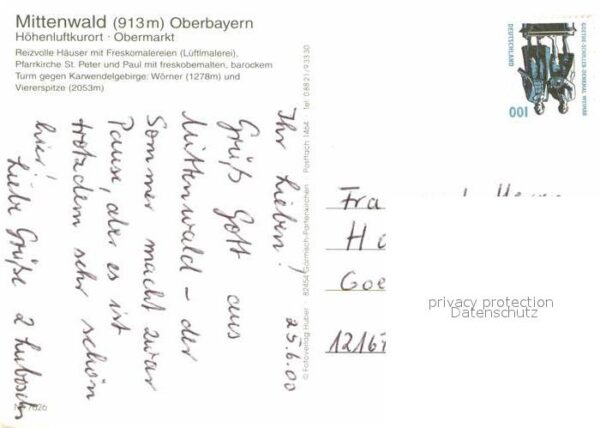 Mittenwald Bayern Obermarkt – Bild 2