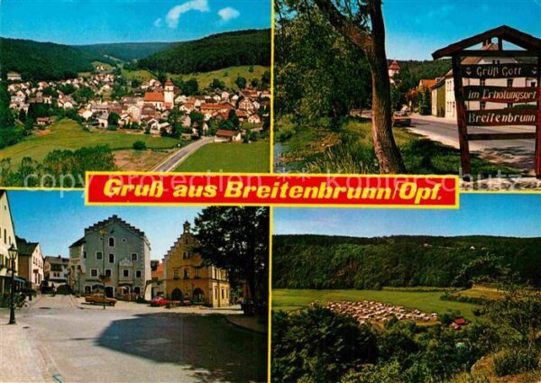 Breitenbrunn Oberpfalz Neumarkt Teilansicht Platz Panorama