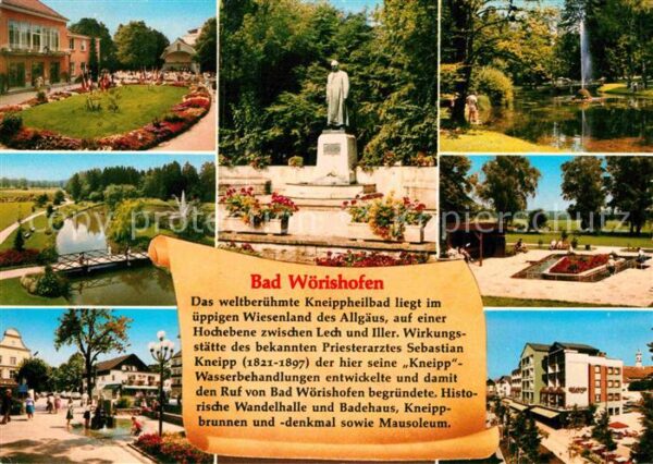 Bad Woerishofen Kurpark Kneipp Denkmal