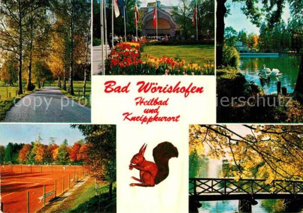 Bad Woerishofen Kurkonzert Schwanenteich Brücke Tennisp