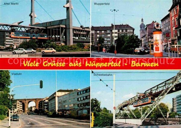 Barmen Wuppertal Alter Markt Viadukt Schwebebahn Wupperf
