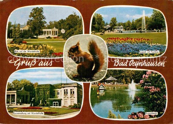 Bad Oeynhausen Kurpark Fontäne Wandelhalle Kurverwaltu