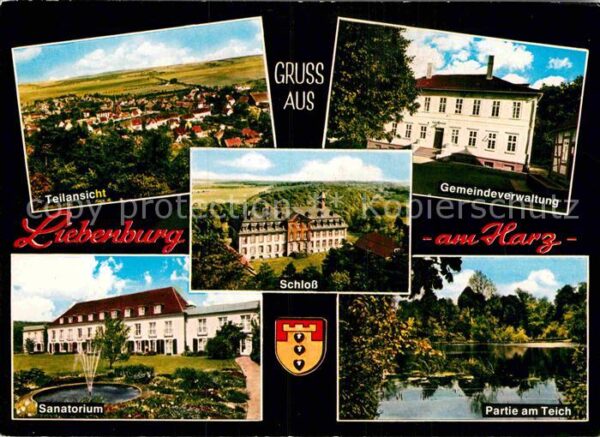 Liebenburg Teilansicht Sanatorium Partie amTeich G