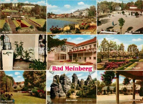 Bad Meinberg Berggarten Kurpark Externsteine Wandelh