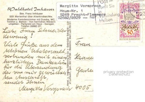 Marienthal Westerwald Waldhotel Imhäuser Fliegeraufnahme – Bild 2