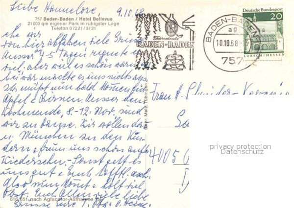 Baden-Baden Hotel Bellevue – Bild 2