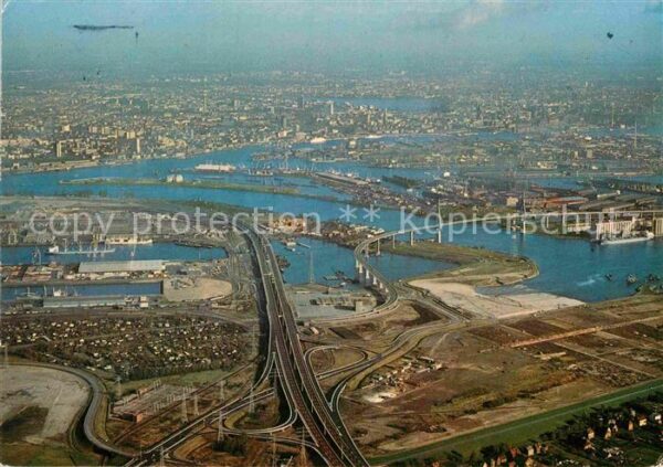 Hamburg Köhlbrandbrücke Hafen