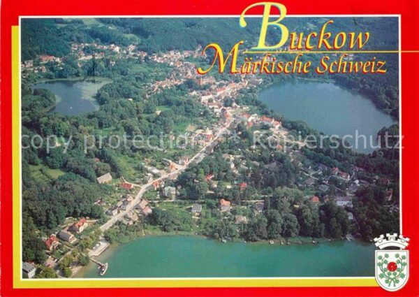 Buckow Maerkische Schweiz Fliegeraufnahme Schermützelsee Griepens