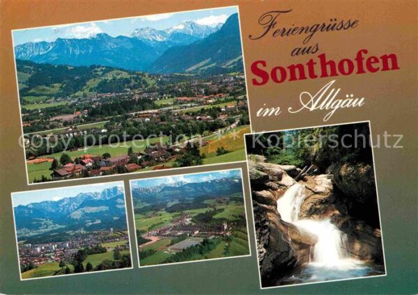 Sonthofen Oberallgaeu Fliegeraufnahme
