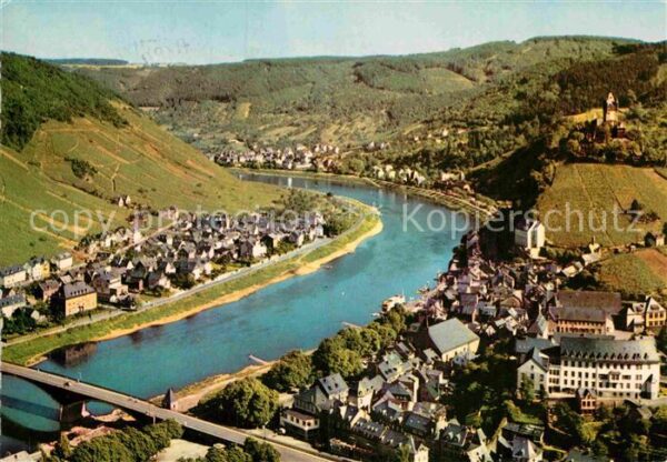 Cochem Mosel Blick vom Pinnerkreuz