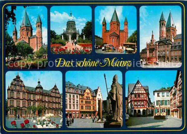 Mainz Rhein Teilansichten