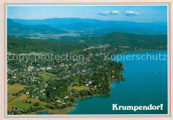 Krumpendorf Woerthersee Fliegeraufnahme